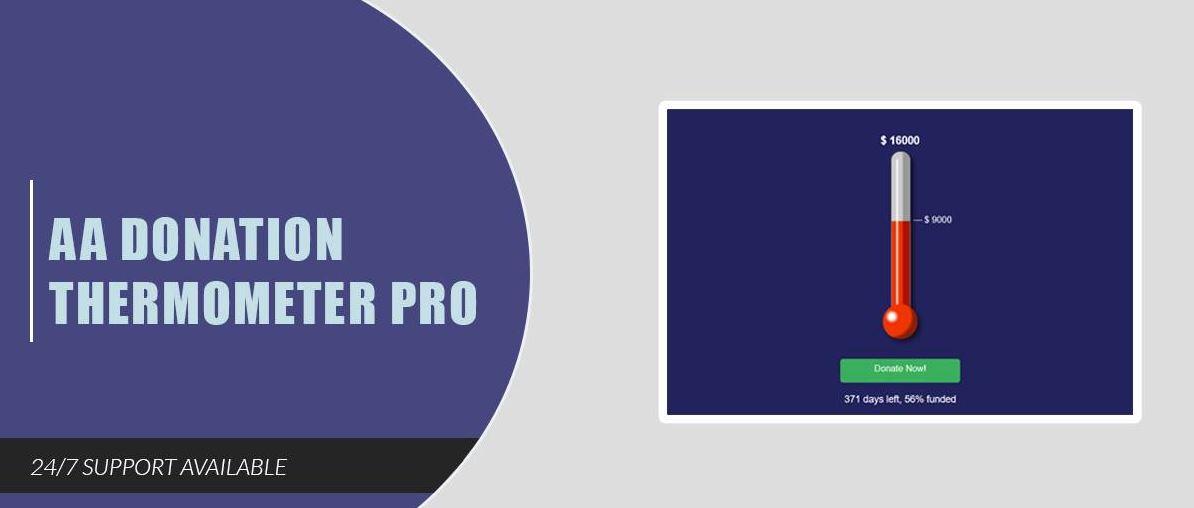 aa donation thermometer pro