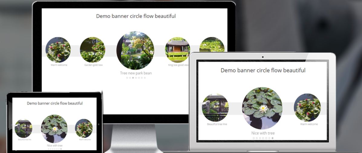 banner circle flow beautiful