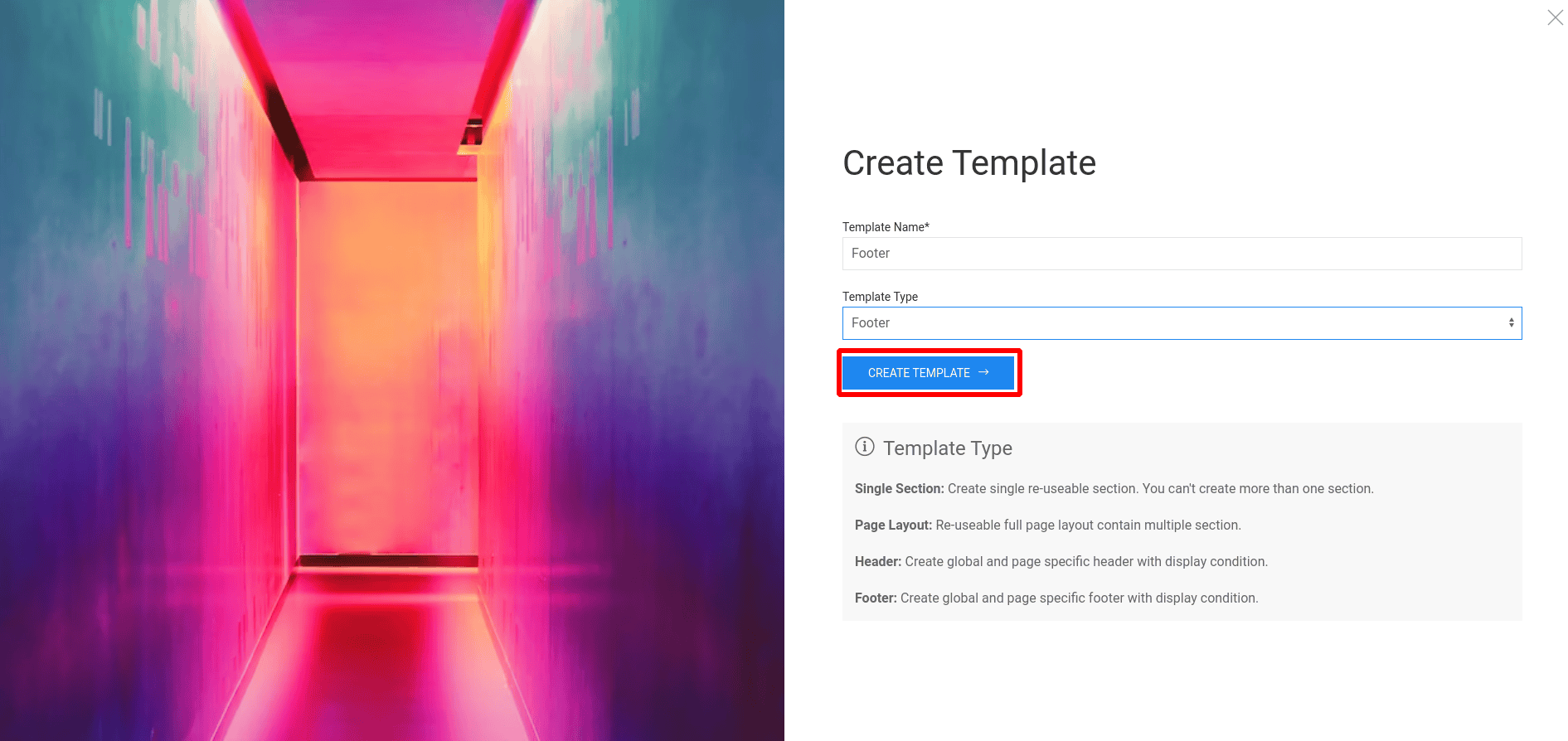 builder footer