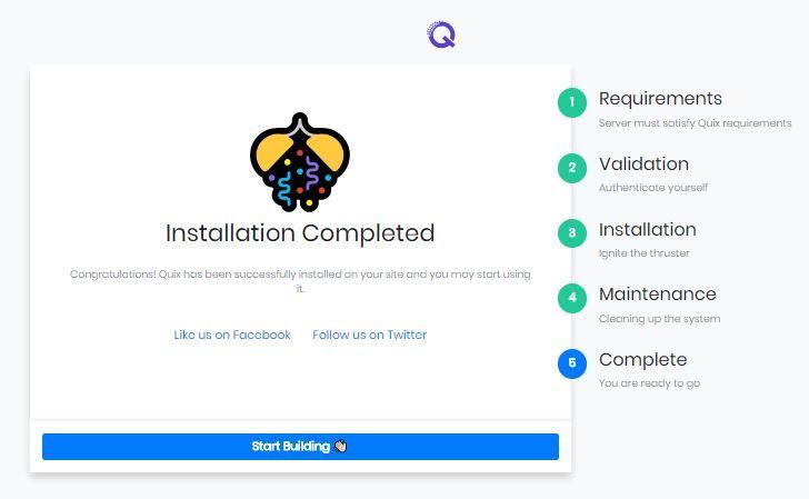 Installing Quix