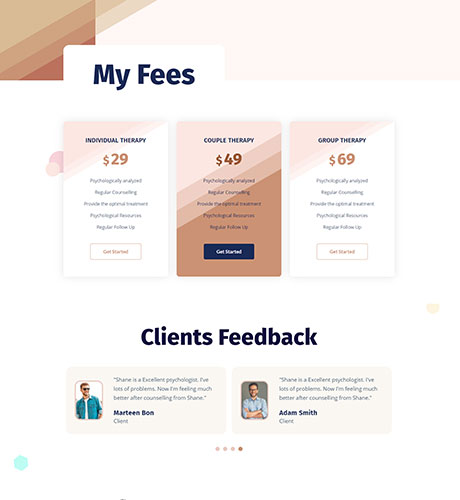 Psychologist - Fees