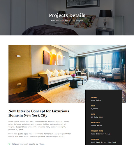 Project Details - Interior Design