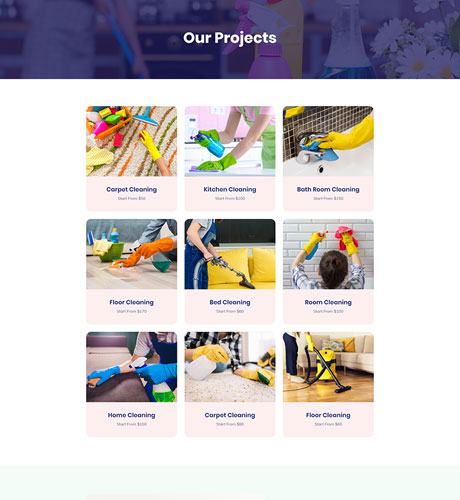 Projects - Cleaning Service
