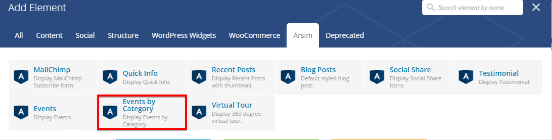 Events By Category