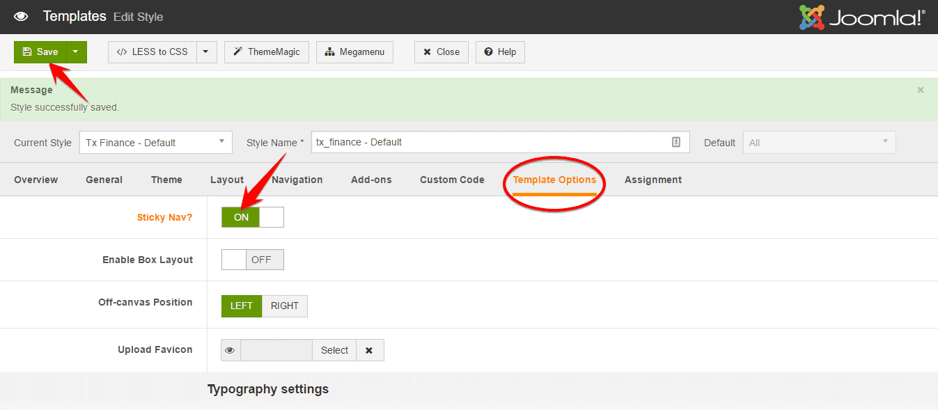 Sticky Nav Menu