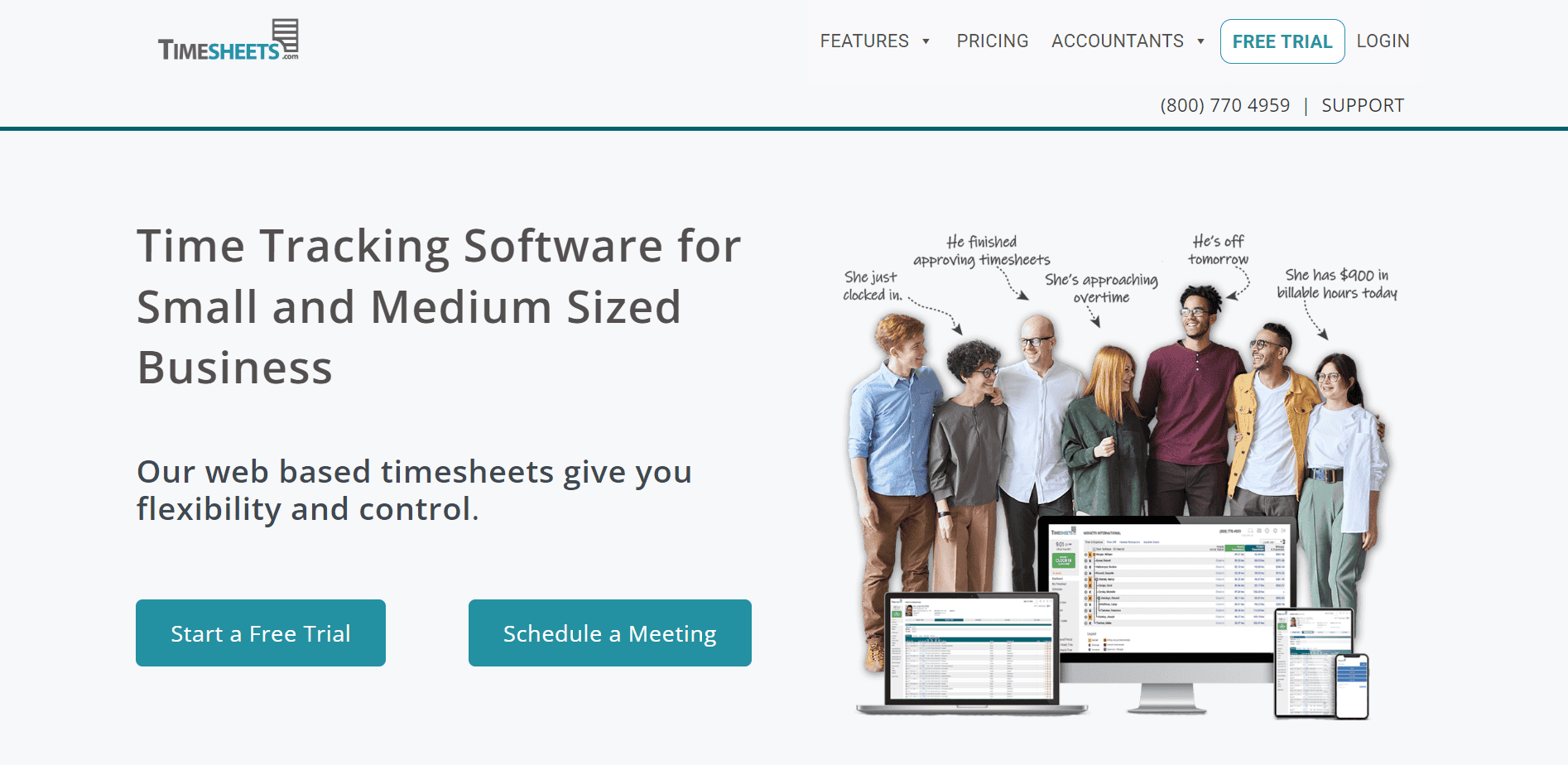 Free Time Tracking Software Timesheets com is for your Employees 