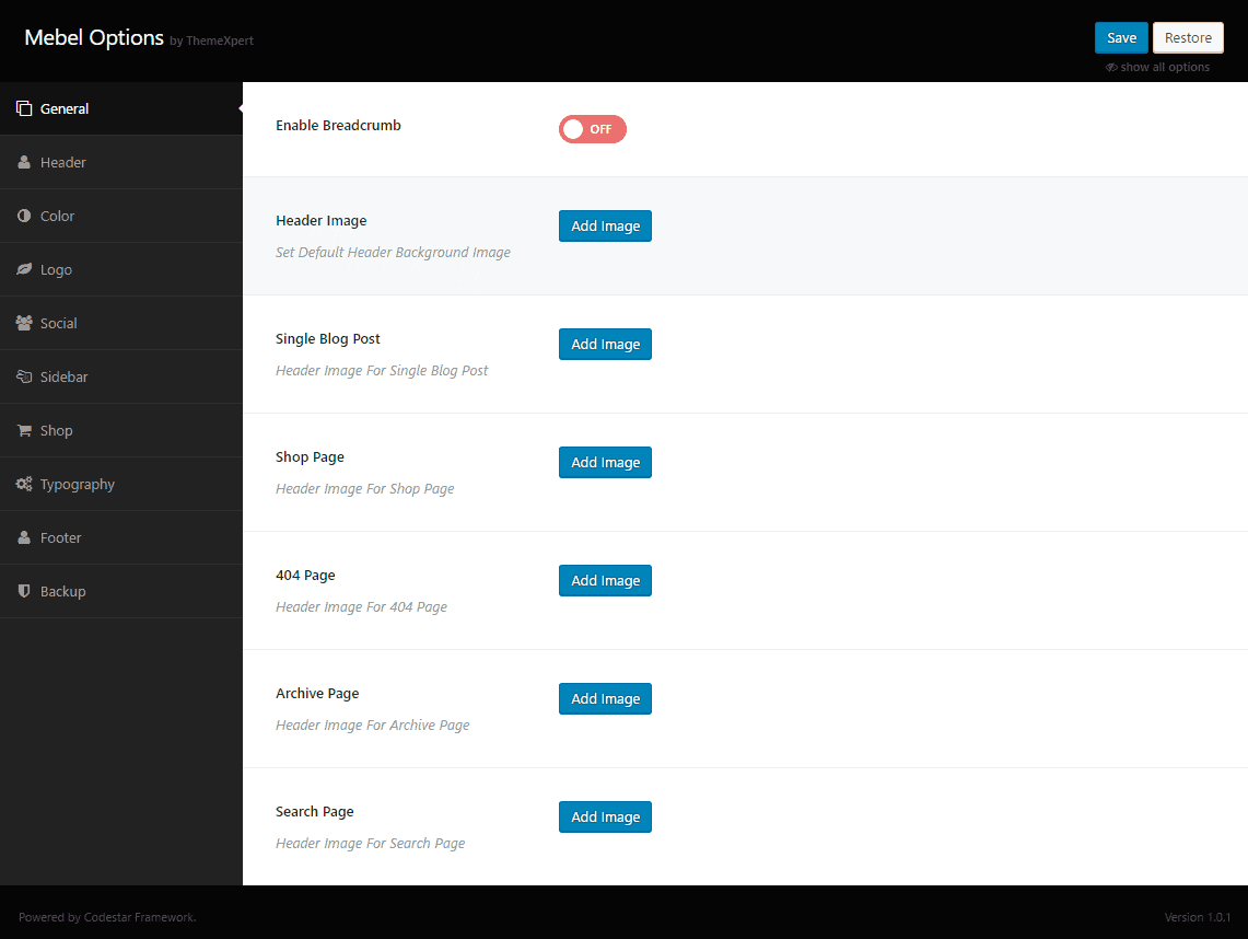 General Settings