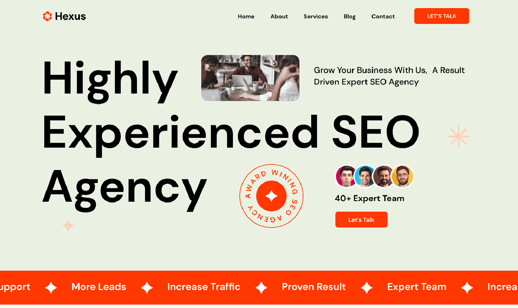 home page
