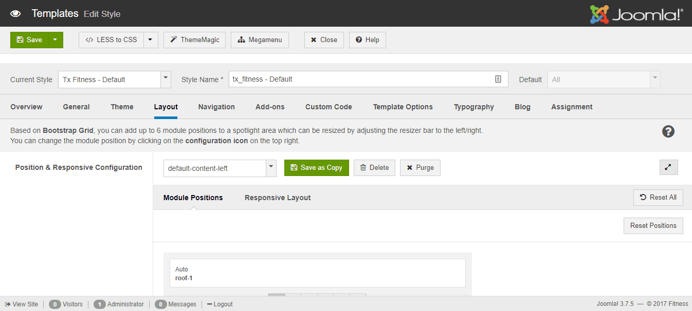 Layout  Settings