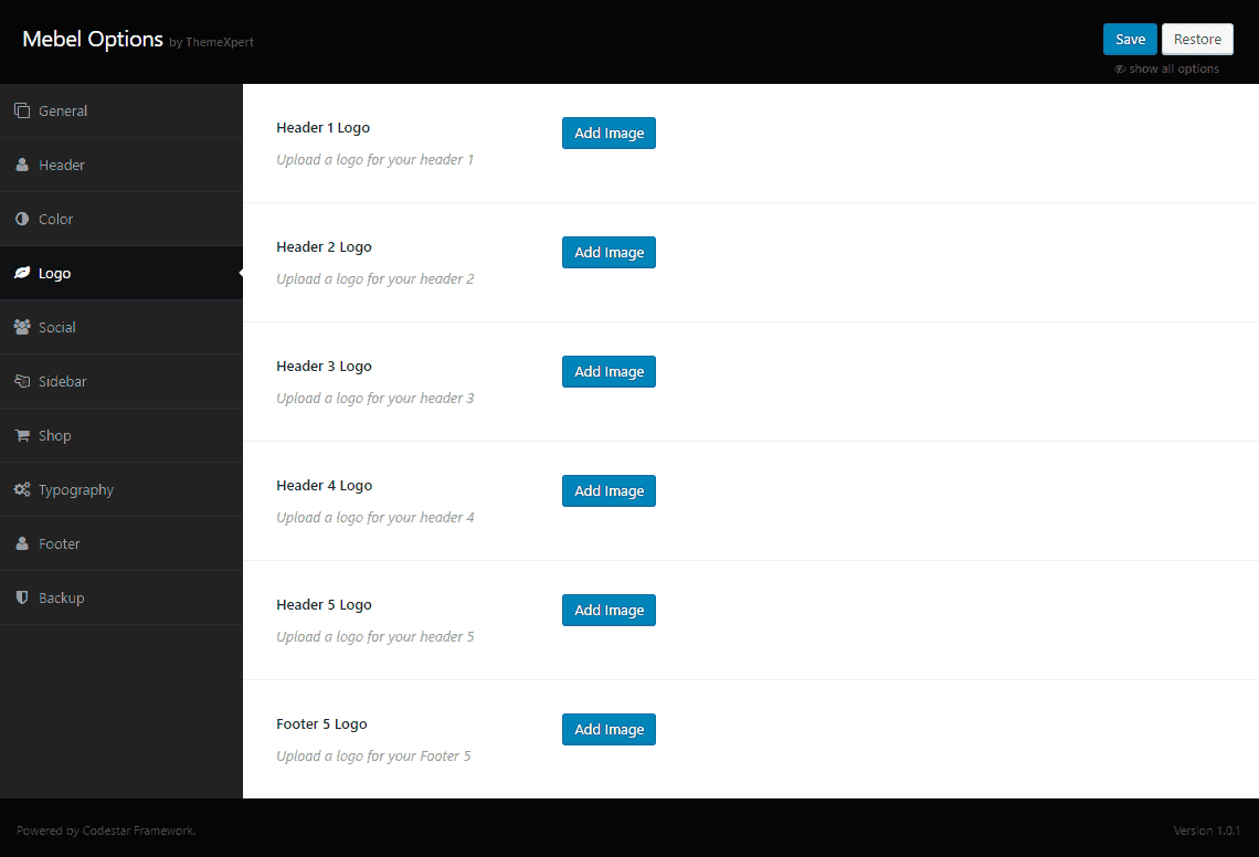Logo Settings