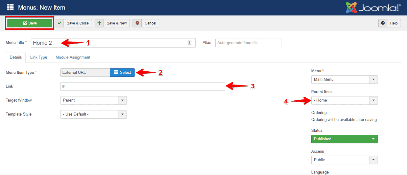 Drop Down Menu