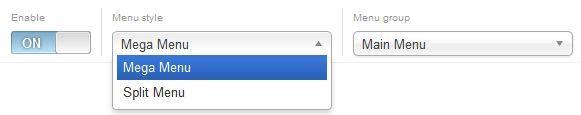 Menu Style Dropdown