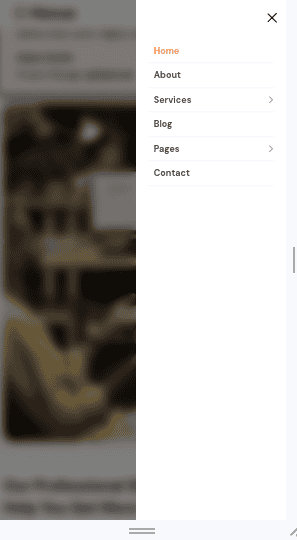 mobile menu