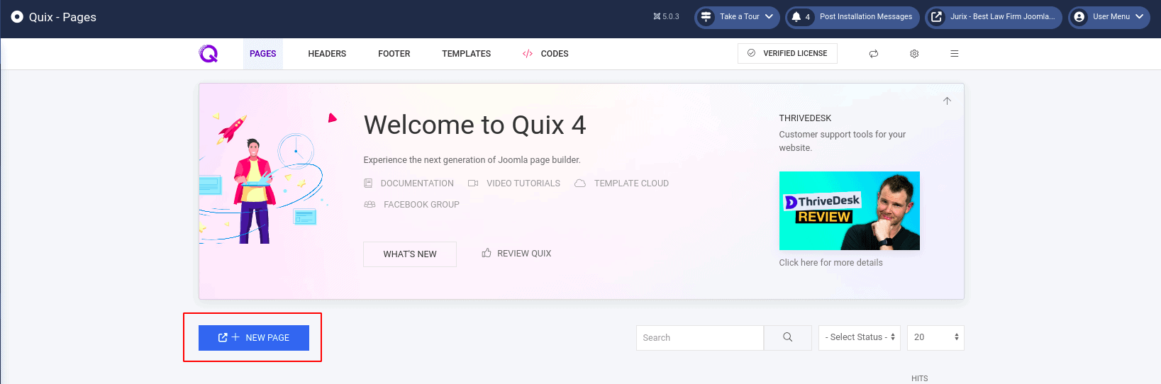 quix pages