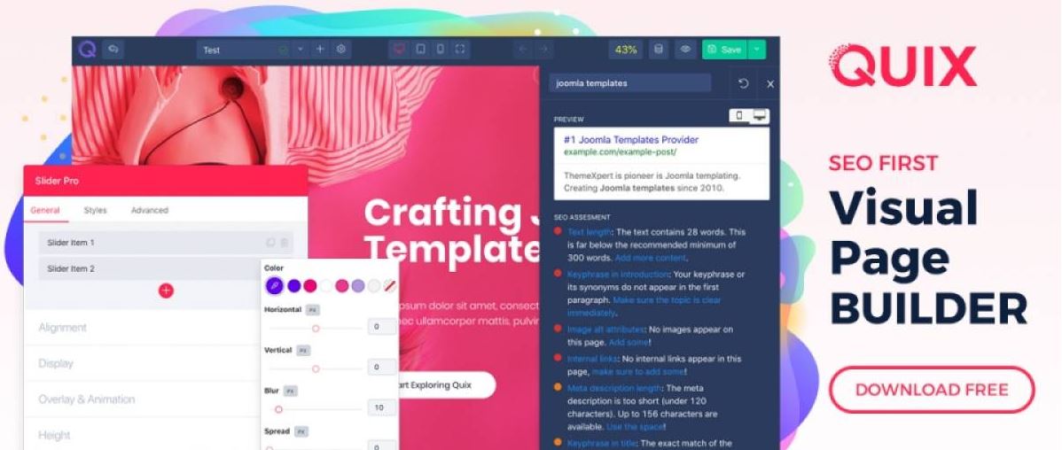 quix landing page