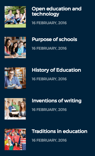Recent Post List