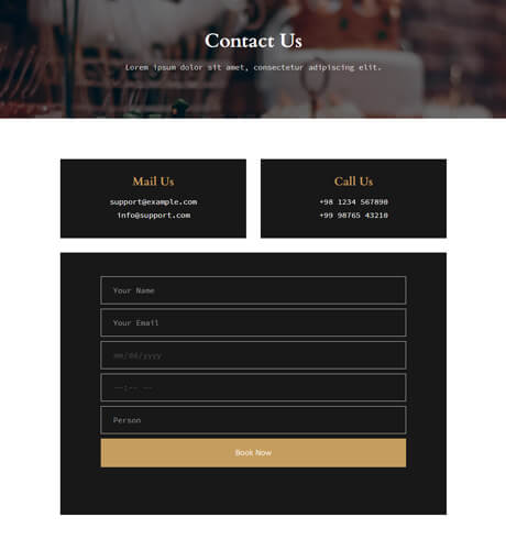 Contact - Restaurant
