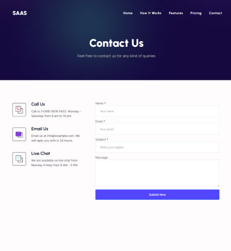 SaaS - Contact