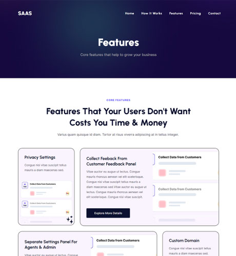 SaaS - Features