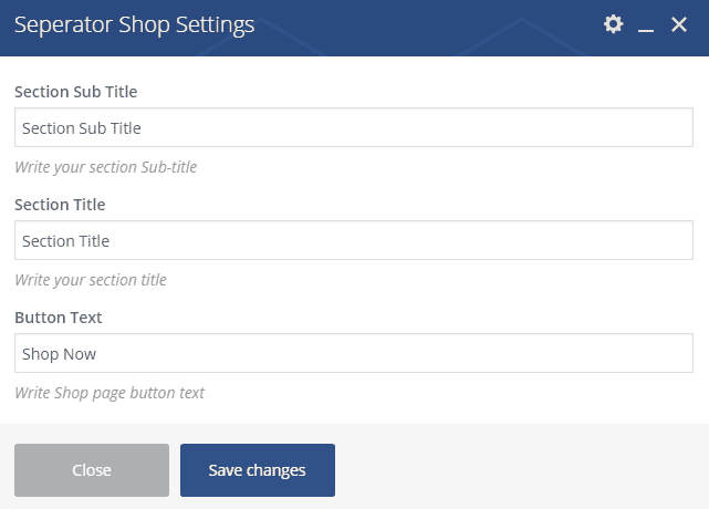 Seperator Shop