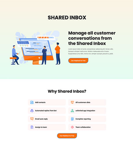 HelpDesk SaaS - Shared Inbox
