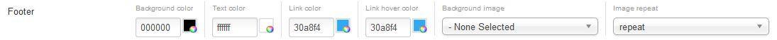 footer style