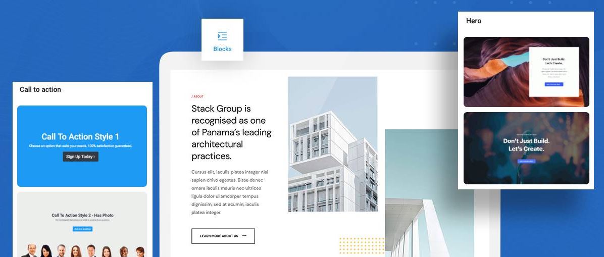 t4 landing page builder