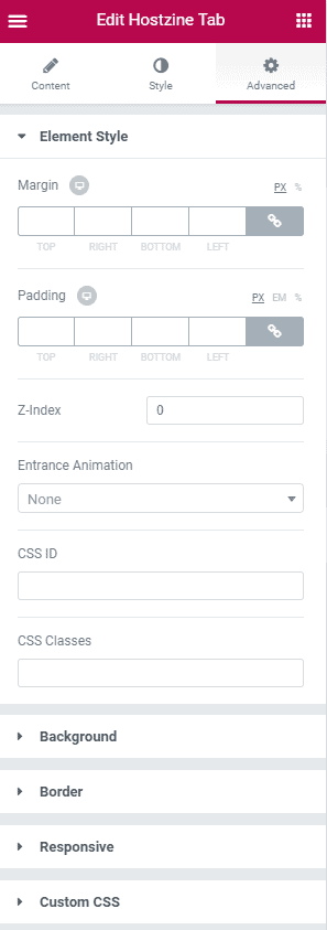 uHost Tab