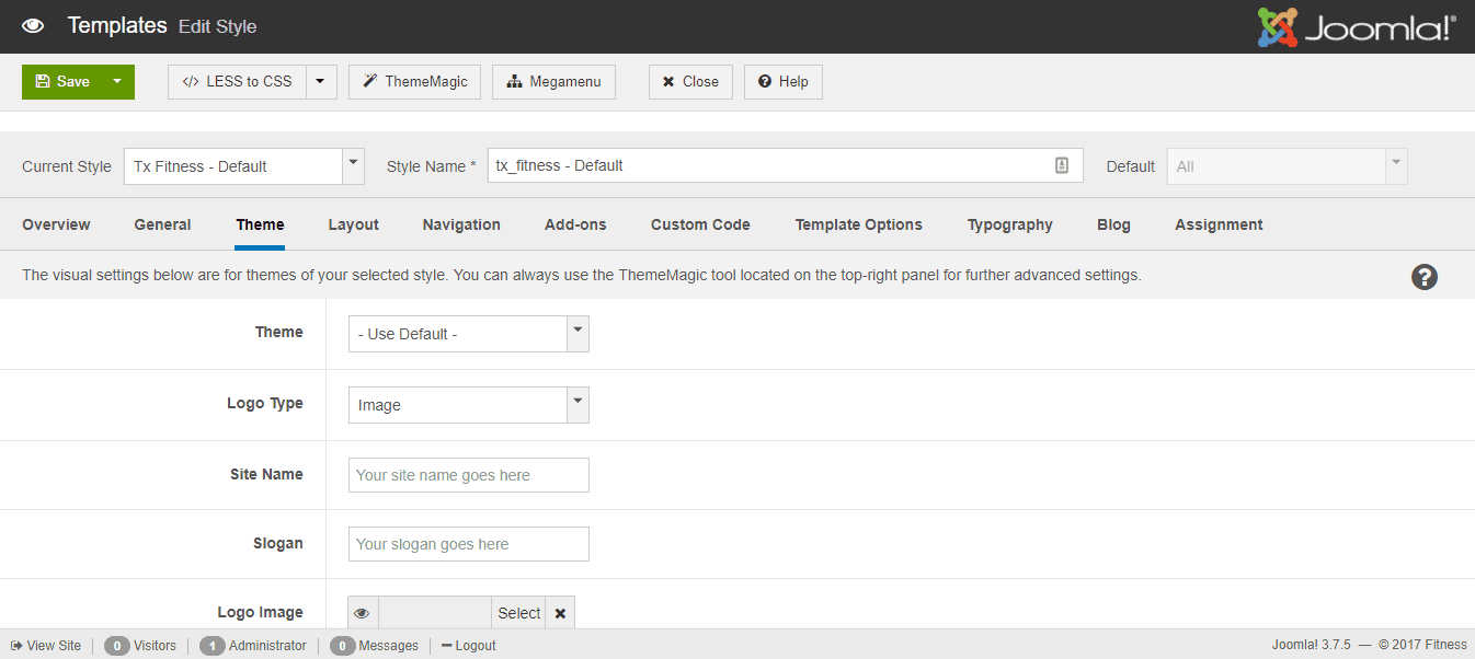 Theme Settings
